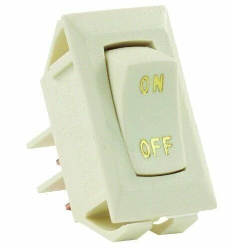 JR Products 12615 Ivory SPST Labeled On/Off Switch gallery