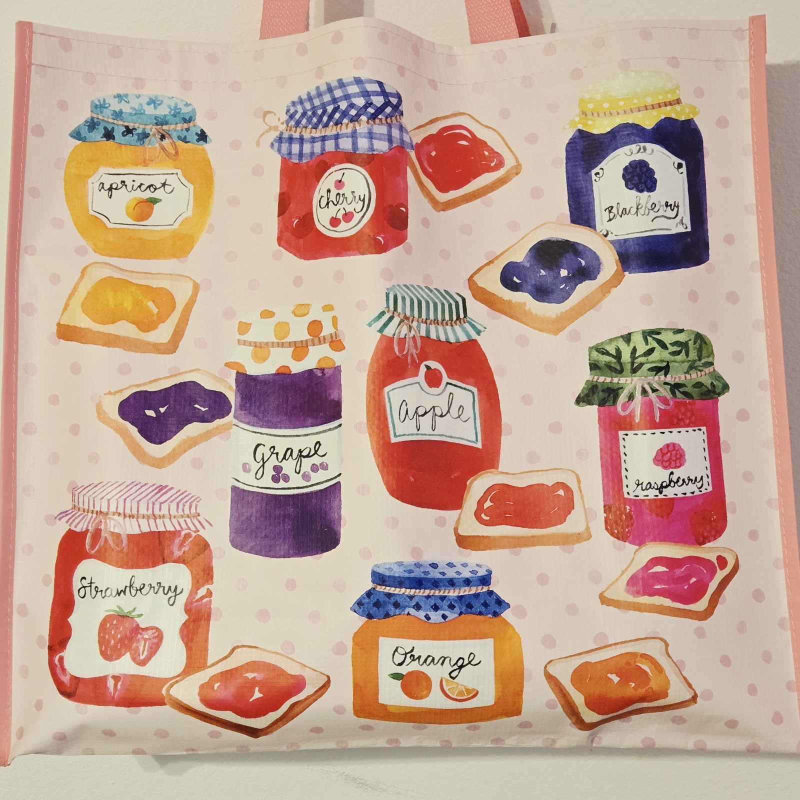 Jam Jelly Jars Canning Preserves Homemade Grape Strawberry TJMaxx Tote Bag Gift gallery