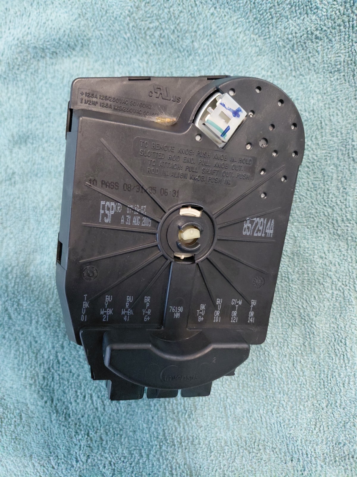 WHIRLPOOL TOP LOAD WASHER TIMER PART NUMBER 8572914 gallery