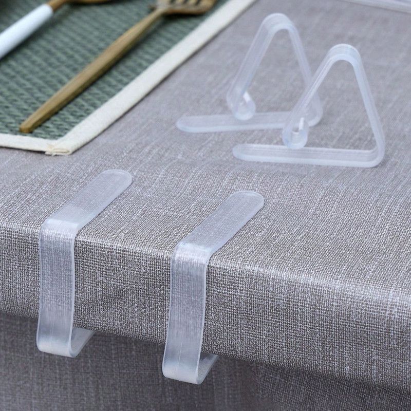 Windproof Tablecloth Clips Holder Clear Table Cover Clamps Outdoor Picnic Grips gallery