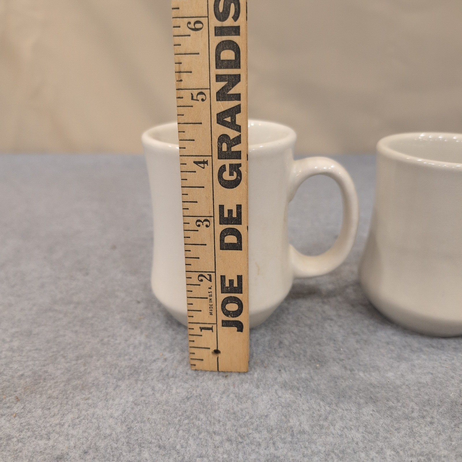 Ultima by Mikasa Cream Ceramic Diner Style Coffee Mugs Set of 2 NA307 gallery
