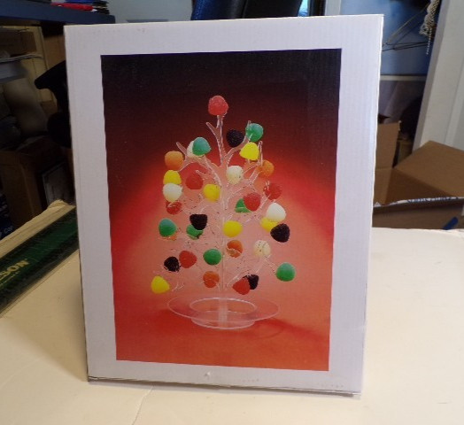 Clear Plastic Three Piece Gumdrop Tree in Original Box New! gallery