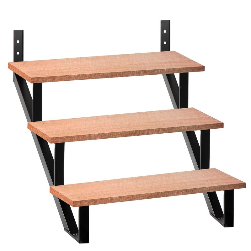 Steel Stair Riser 2-Pack 3 Step Stringers for Deck Outdoor Steps gallery