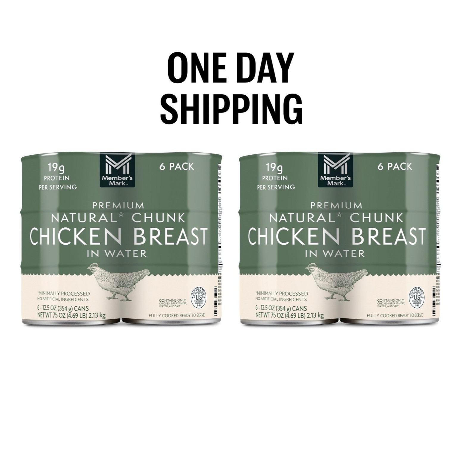 Member's Mark Premium Chunk Chicken Breast 12.5 oz 6 Count 2 Pack gallery
