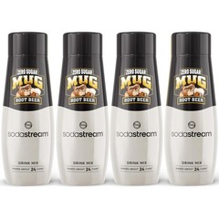 SodaStream Mug Root Beer Zero Sugar Drink Mix,440 mL/288 Fl. Oz., Pack Of4