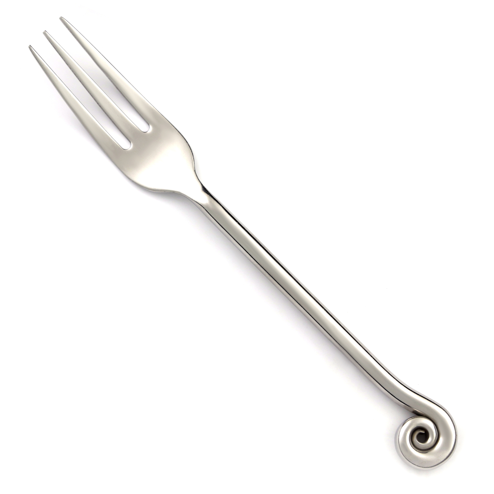 Pottery Barn PBN17 Stainless Coiled Fiddlehead GLOSSY Silverware CHOICE Flatware gallery