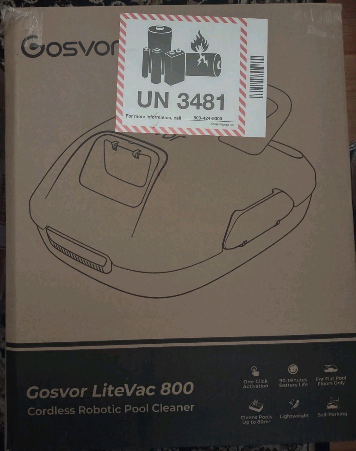 Gosvor Lite Vac Cordless Robotic Pool Cleaner Lasts 90 Min Automatic Pool Vacuum gallery