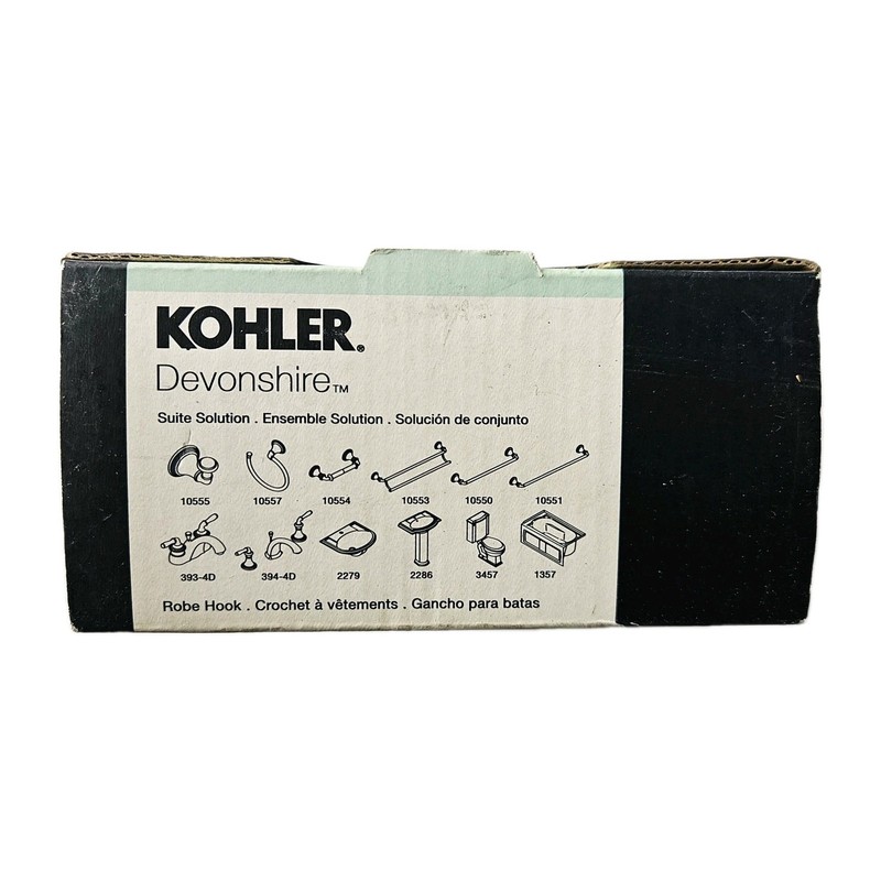 KOHLER Devonshire Robe Hook Brushed Bronze Easy Install R10555-BV *NOTE* gallery