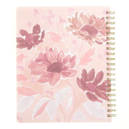 russell+hazel 2025-2026 Weekly Planner, Spiral Bound Blush Floral with Gold gallery