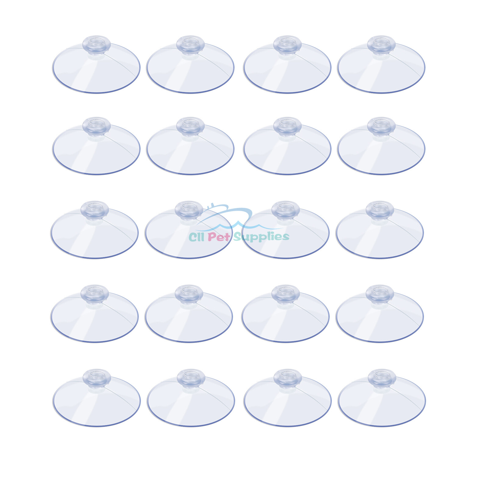 AQUANEAT 20 Packs Suction Cups without Hooks Clear Sucker Pads gallery