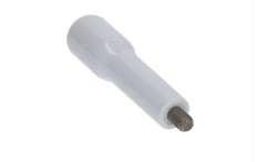 White Espresso Machine Portafilter Replacement Handle 12M 12 mm Male