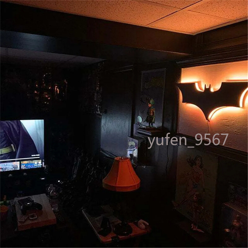 The Batman Logo LED Night Light Remote Control RGB Color Wall Lamp Bedroom Lamp gallery