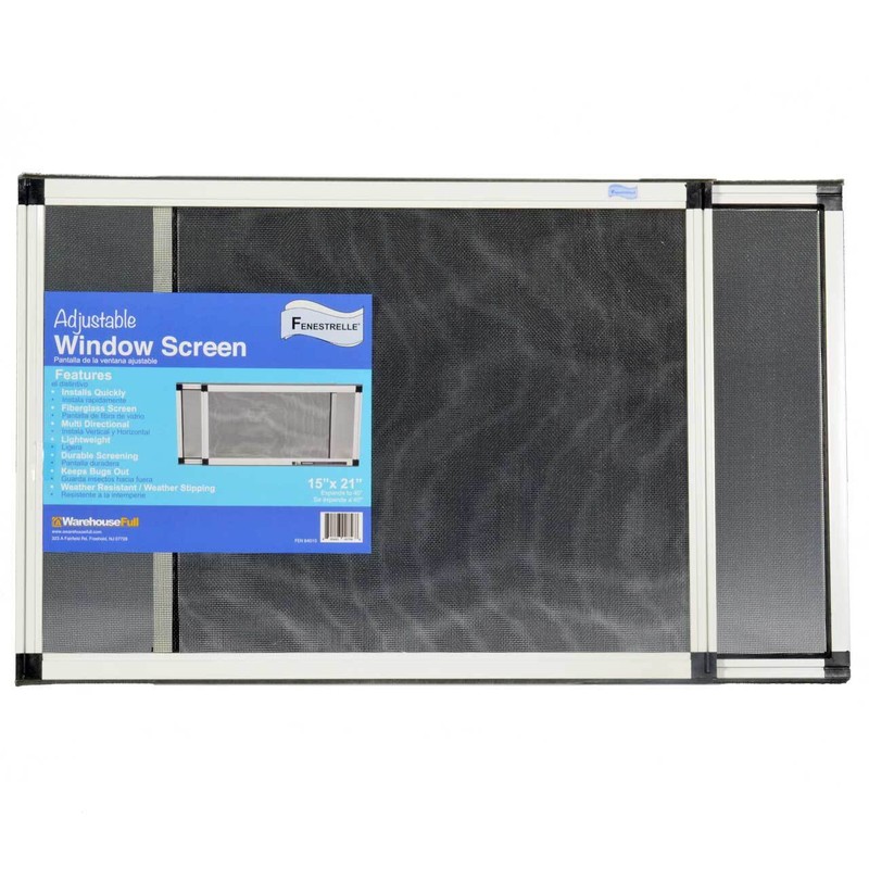 Adjustable Window Screen, Horizontal/Vertical,15"x21-40"w or 21"x15-28"w, 4 Pack gallery