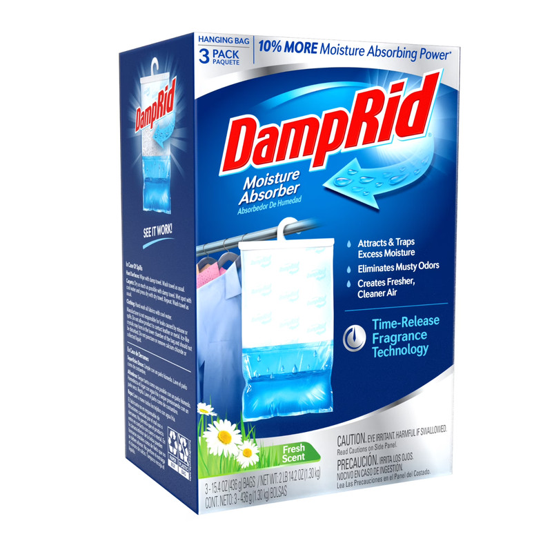 (4 Pack) DampRid Fresh Scent Hanging Moisture Absorbers, 3 Count, All-Season gallery