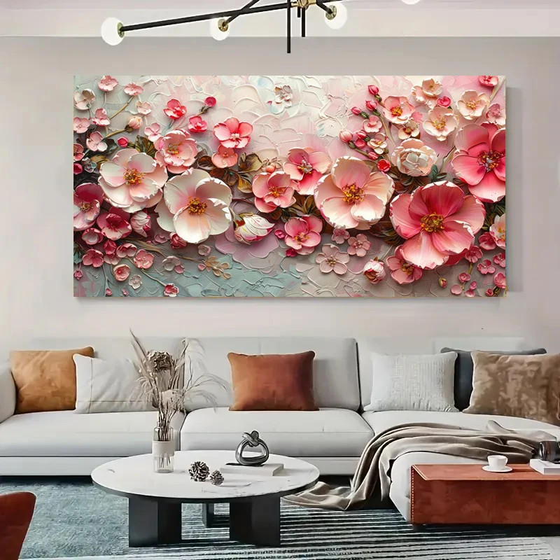 Abstract Colorful Flowers Canvas Painting Wall Art Poster Print Home Decor Mural gallery