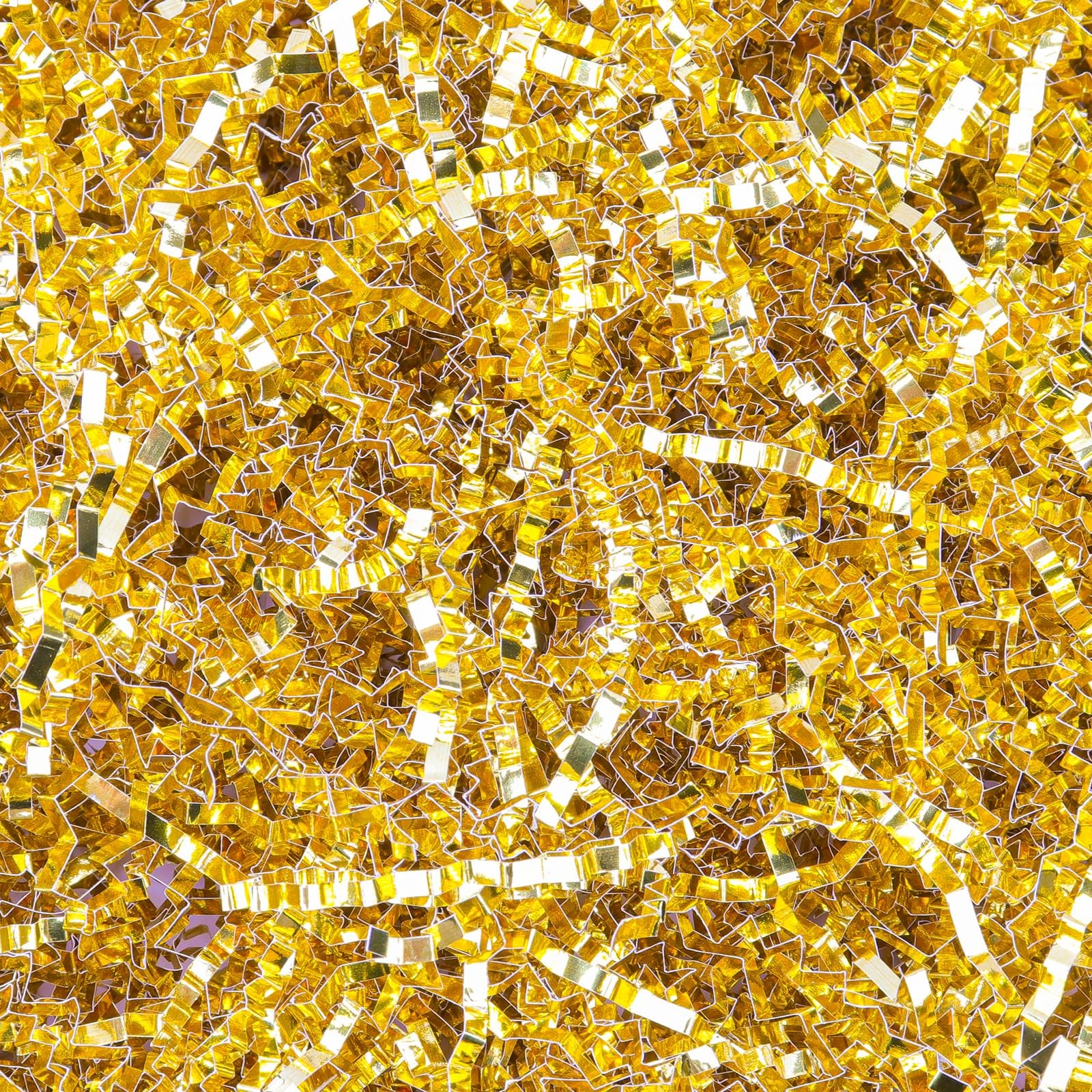 150 Grams Iridescent Gold Crinkle Cut Paper Shred Filler for Gift Box Basket gallery