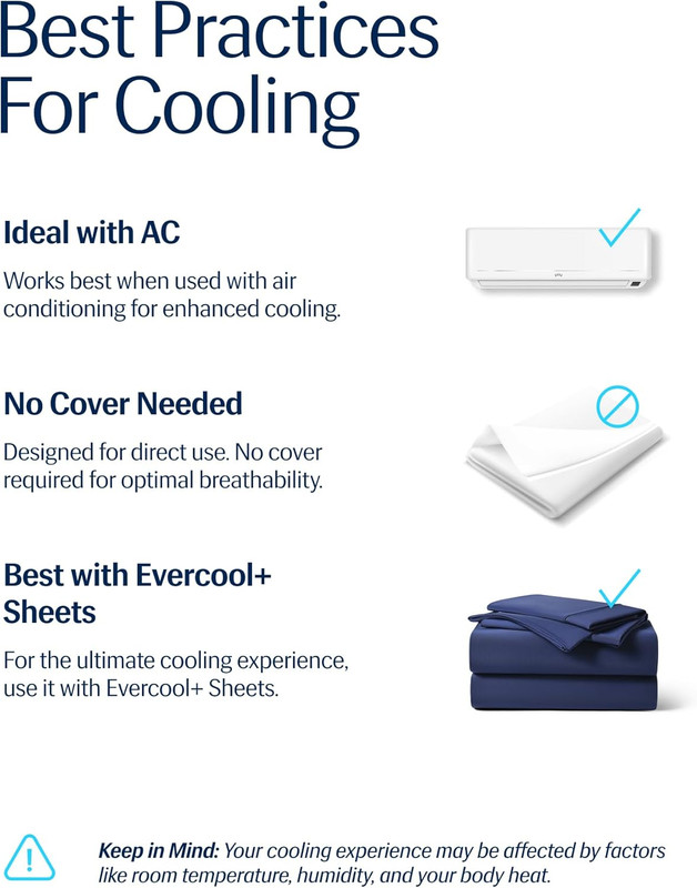 Evercool Cooling Comforter, Full/Queen, Blanket for Hot Sleepers, All gallery