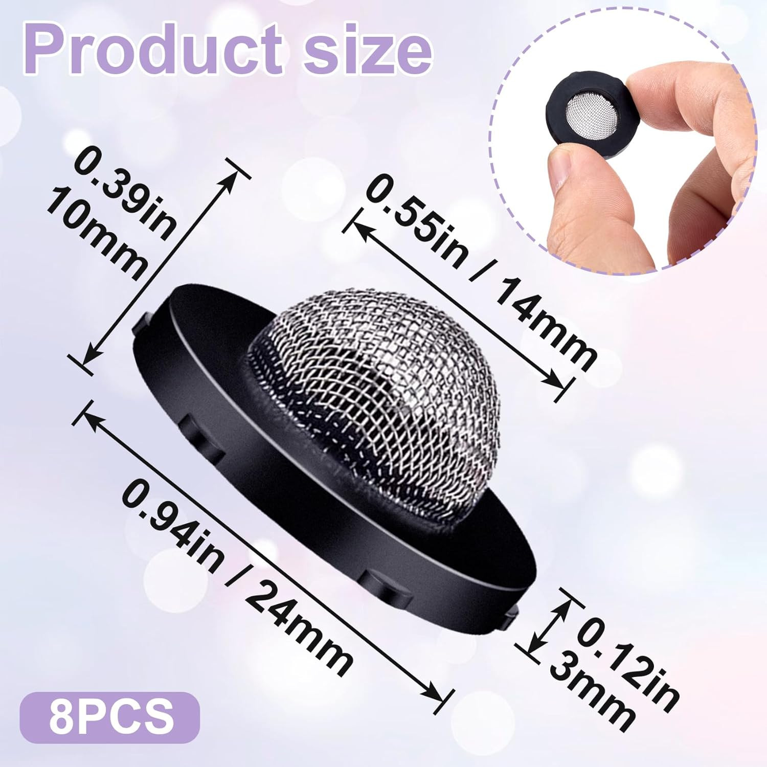 Hose Filter Washers Stainless Steel Hose Screen Inlet with Strainer Fittings Kit gallery