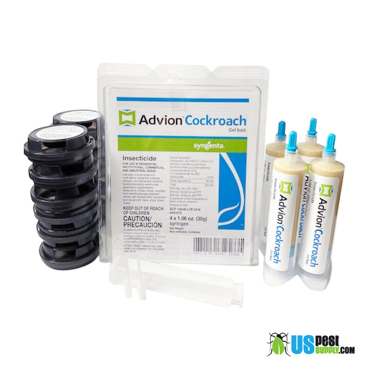Advion Cockroach - KILL KIT - 4 New Tubes & 1 New Sealed bag of 12 Bait Arenas gallery