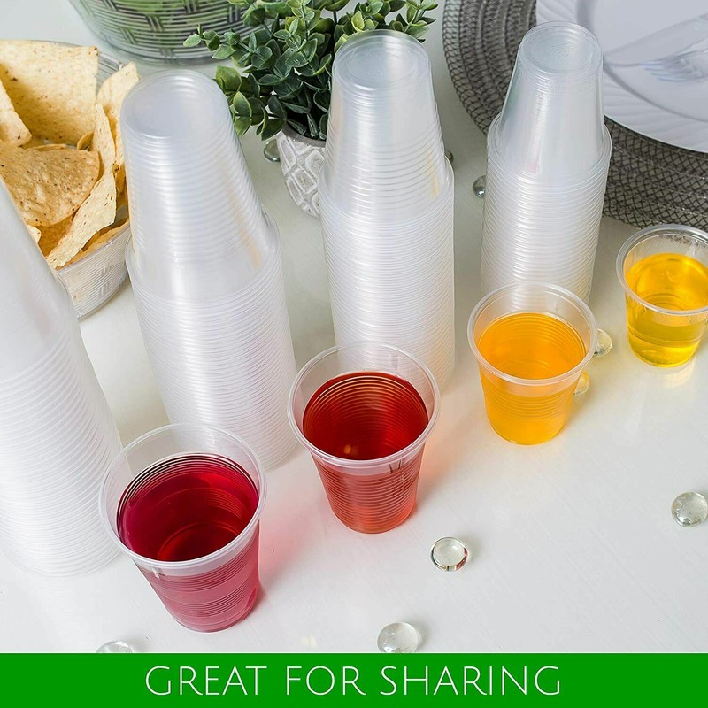 9 oz Disposable Clear Translucent Plastic Cold Cups For Parties And All Events gallery