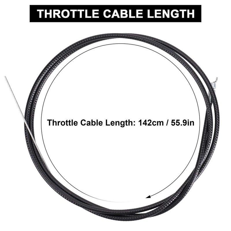 56 inch Throttle Cable with Handle for Push Lawn Mower Control Lever Replacement gallery