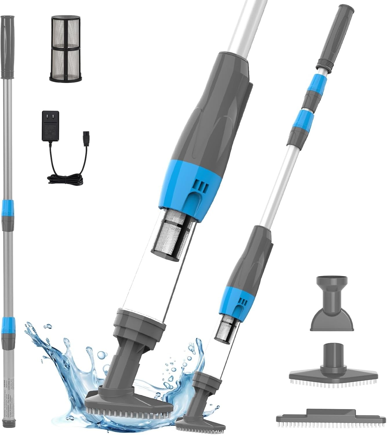 Pool Vacuum Cordless 4 in 1 90Min 12GPM Spa Hot Tub gallery