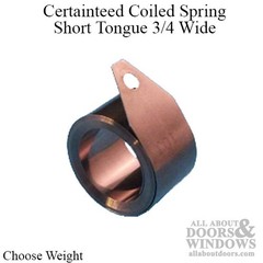 Constant Force Coiled Spring Balance 3/4″ Wide Short Tongue – Choose Weight