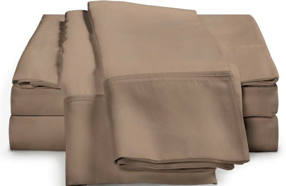 4 Pc Royal Tradition Ultra Soft Bamboo Sheet Set 300 TC ~ Taupe ~ King **NEW** gallery