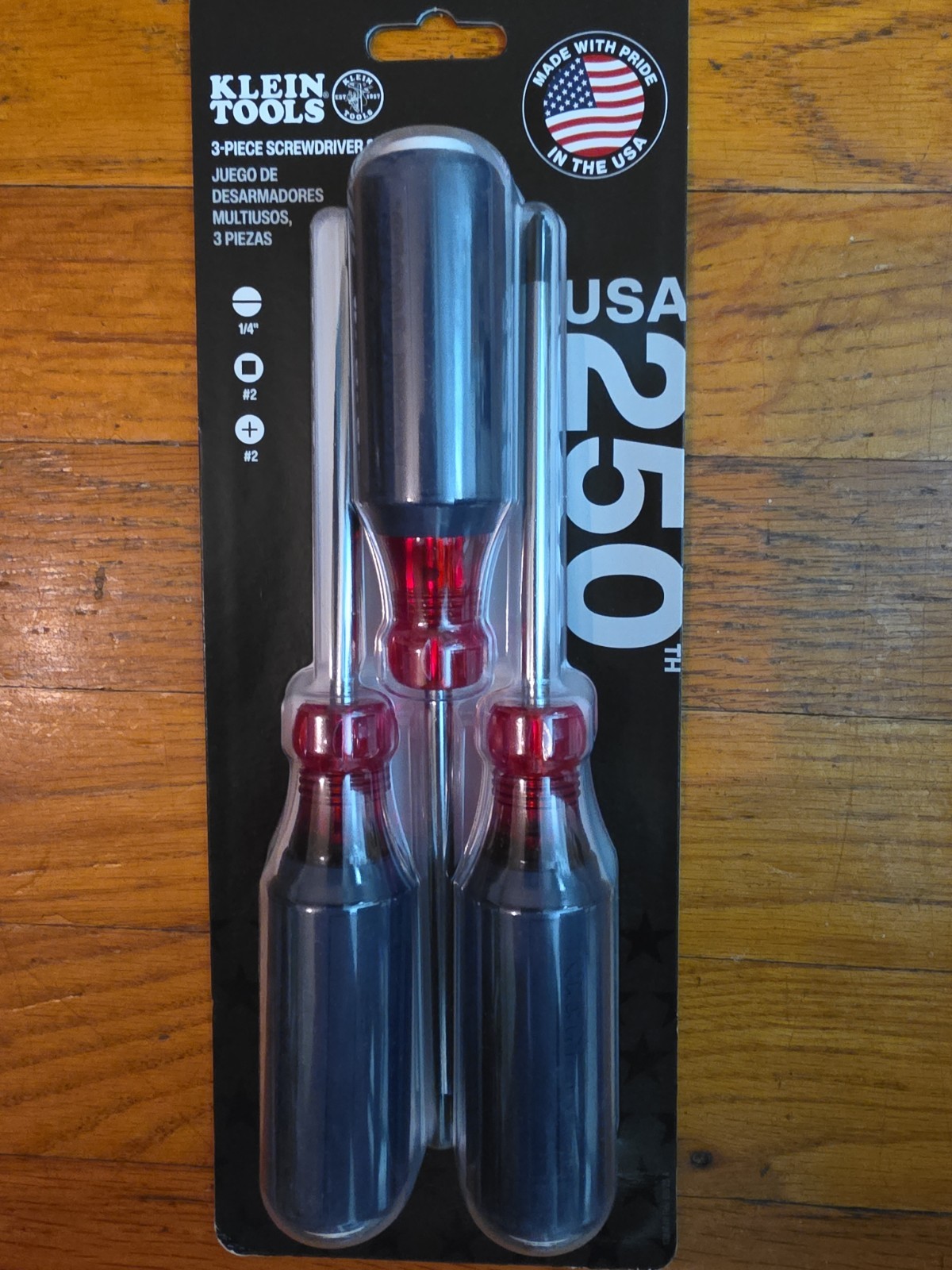 Klein Tools USA 3 Piece Screwdriver Set 85443250 Anniversary Edition 250th gallery