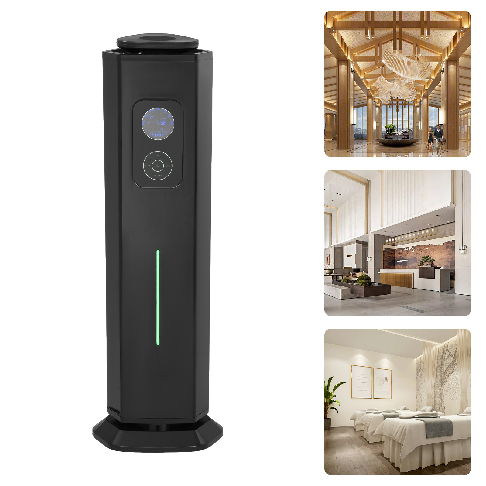 Fragrance Expander Smart Essential Oil Diffuser Air Diffuser Black/White gallery