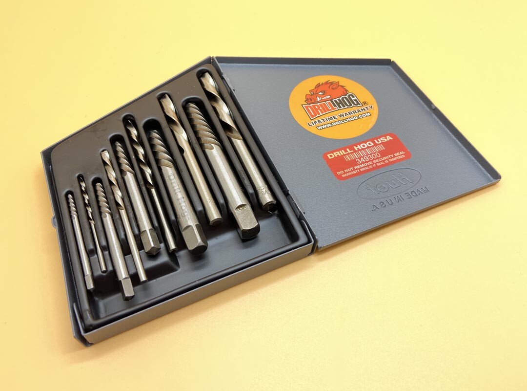 10 Pc Left Hand Drill Bits Handed Screw Extractor Lifetime Warranty Drill Hog® gallery