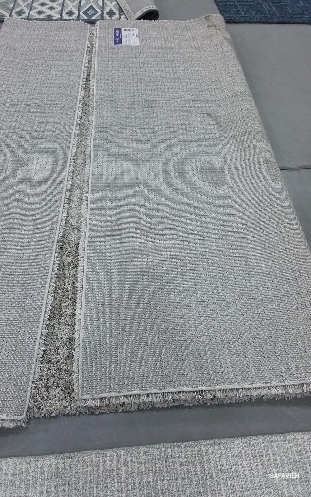 IVORY / GREY 8'-0" x 10'-0" Back Stain Rug, Reduced Price 1172787521 SGH295B-8 gallery