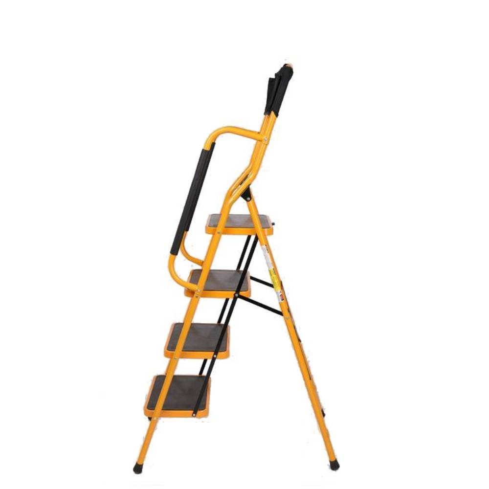 4 Step Stool Ladder Foldable Safety Padded Handrails w/ Tool Bag 330lbs Capacity gallery