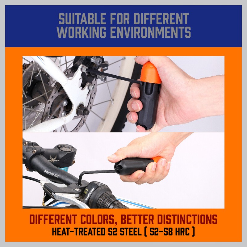 27 pc Allen Wrench Hex Key Set Tool Alan Hex Metric SAE Ball End Short Long Arm gallery