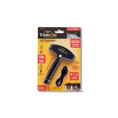 TripleLite 1000 lm Black LED Flashlight TR 18650 Battery TL1000-AMB-01