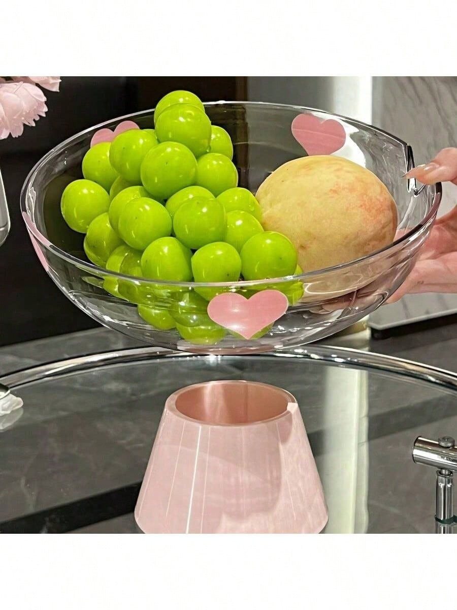 NEW Luxury Style Plastic Fruit Bowl With Lid, High-End Snack Dish, Creative High gallery
