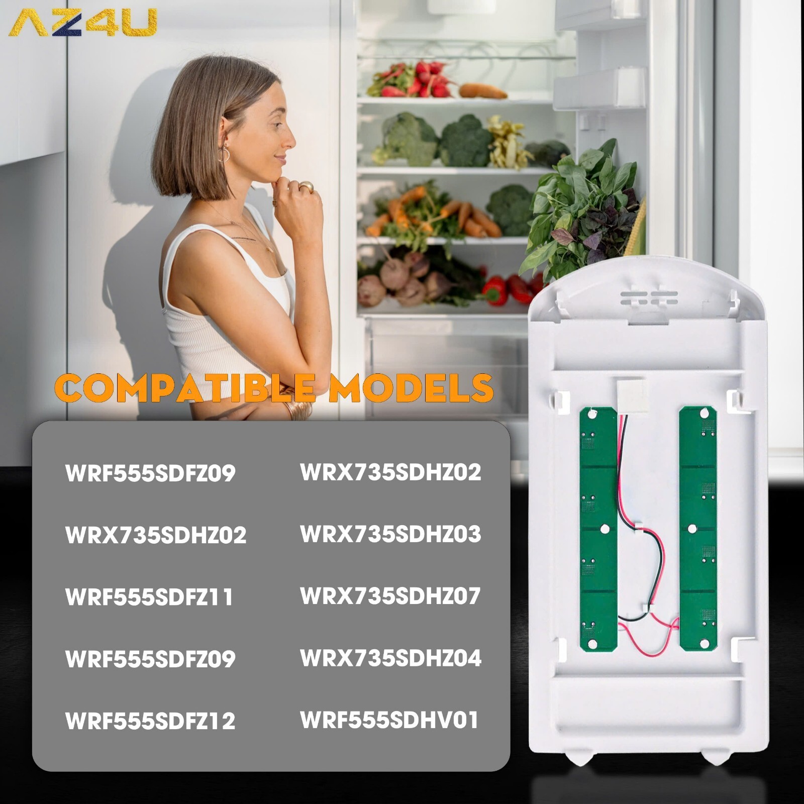 WRF555SDFZ11 WRX735SDHZ02 Refrigerator LED Light Module For Whirlpool gallery