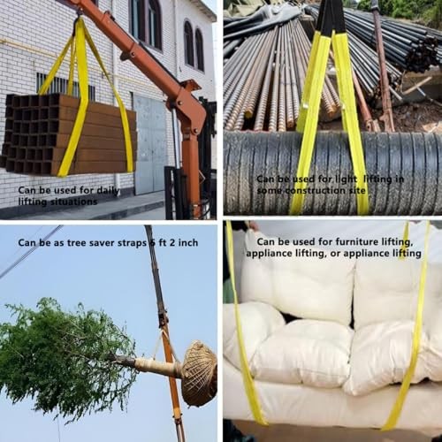 2 Pack 2 "x6' Tow Strap with Reinforced Loops Vehicle Recovery Rope 18,000 lbs gallery