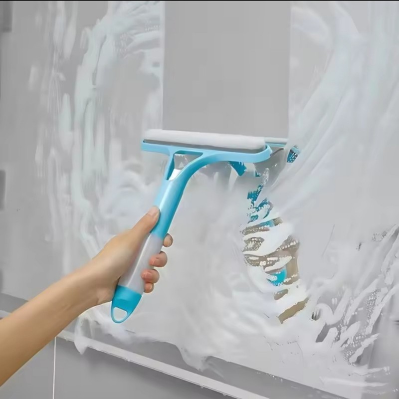 2 in 1 Window Squeegee Cleaner Microfiber Glass Wiper Shower Screen Car... gallery