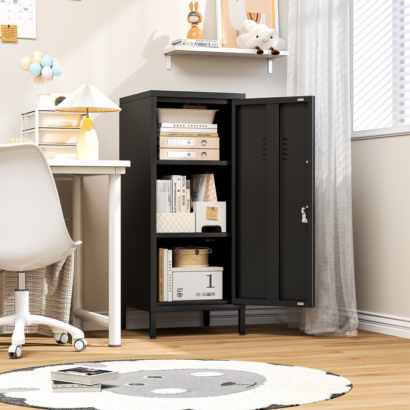 35" Metal Storage Locker, Lockable Dorm Locker for Home, School & Gym gallery