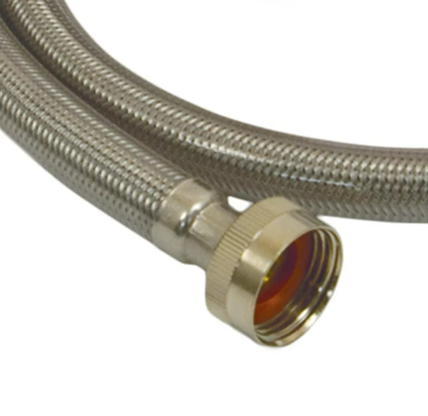Everbilt 4 ft. Polymer Coated Stainless Steel Washing Machine Connector (2-Pack) gallery