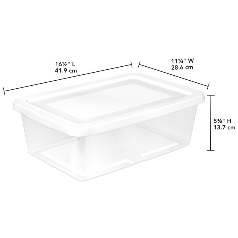 Sterilite 12Qt Storage Box, Stackable Plastic Container, Home Organizer, 12 Pack gallery