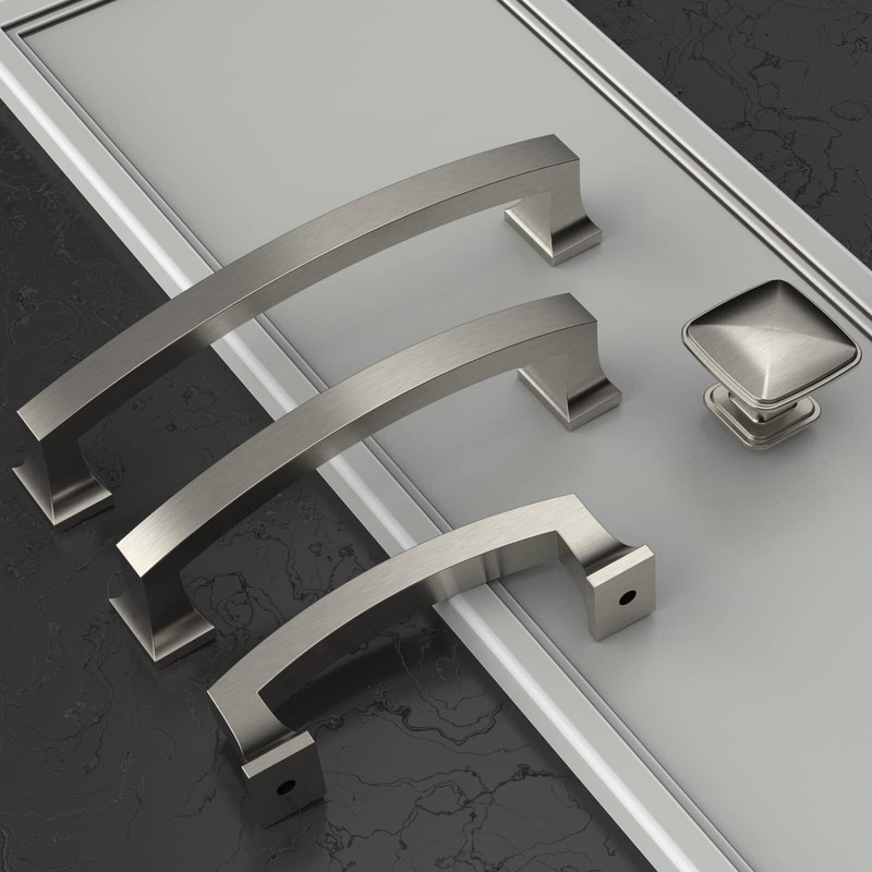 Cabinet Pulls Brushed Nickel 10 Pack 5 Inch 128mm Kitchen Handles ZH0009BSN gallery