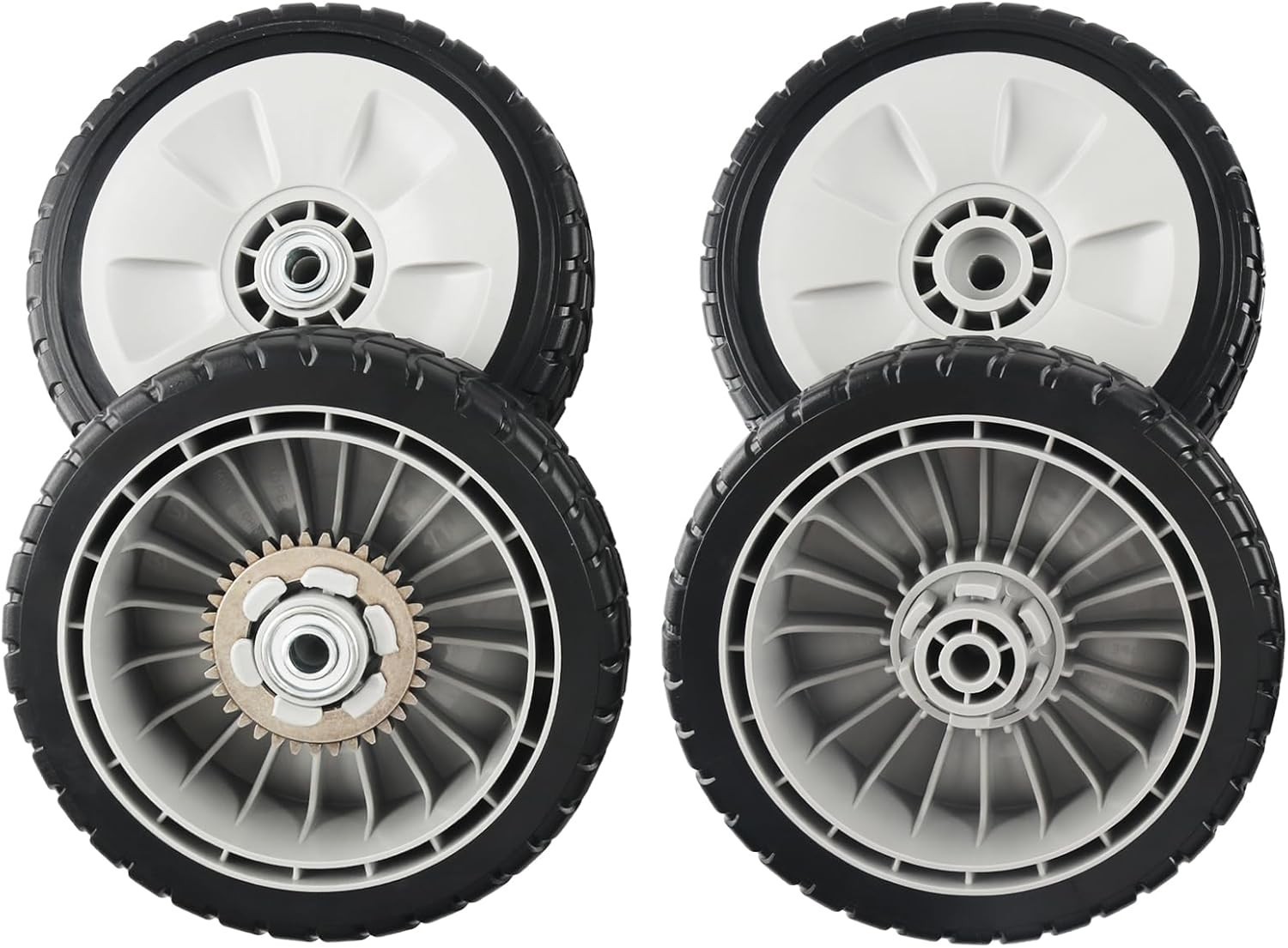 Self Propelled Mower Front Rear Wheel Assembly Set Honda HRR216 HRT216 HRS216 gallery