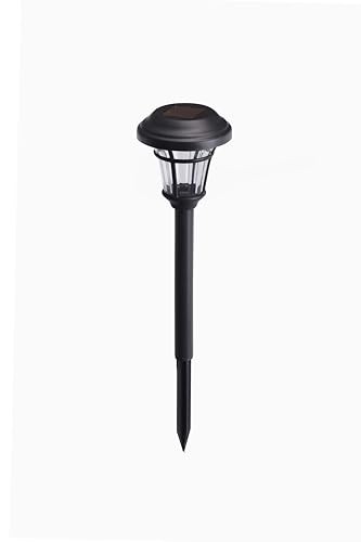 [W58340 6-Pack Solar Path Lights, Matte Black, Durable Plastic, Amorphous gallery