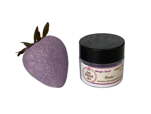 Edible Glitter dust VIOLET ( 6 grams ) Magic dust , Kosher, Gluten free gallery