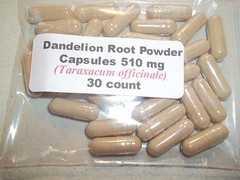 Dandelion Root Powder Capsules (Taraxacum officinale) 510 mg – 30 Count