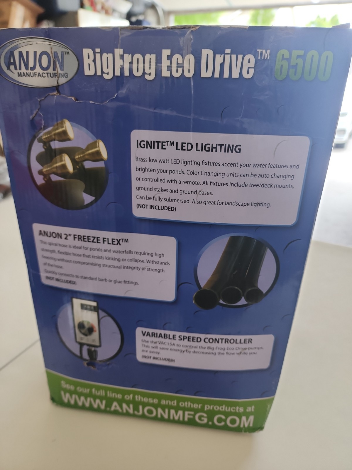 Anjon Big Frog BFED6500 Submersible Pump 6,500 GPH RELIABLE DURABLE ECO-DRIVE gallery