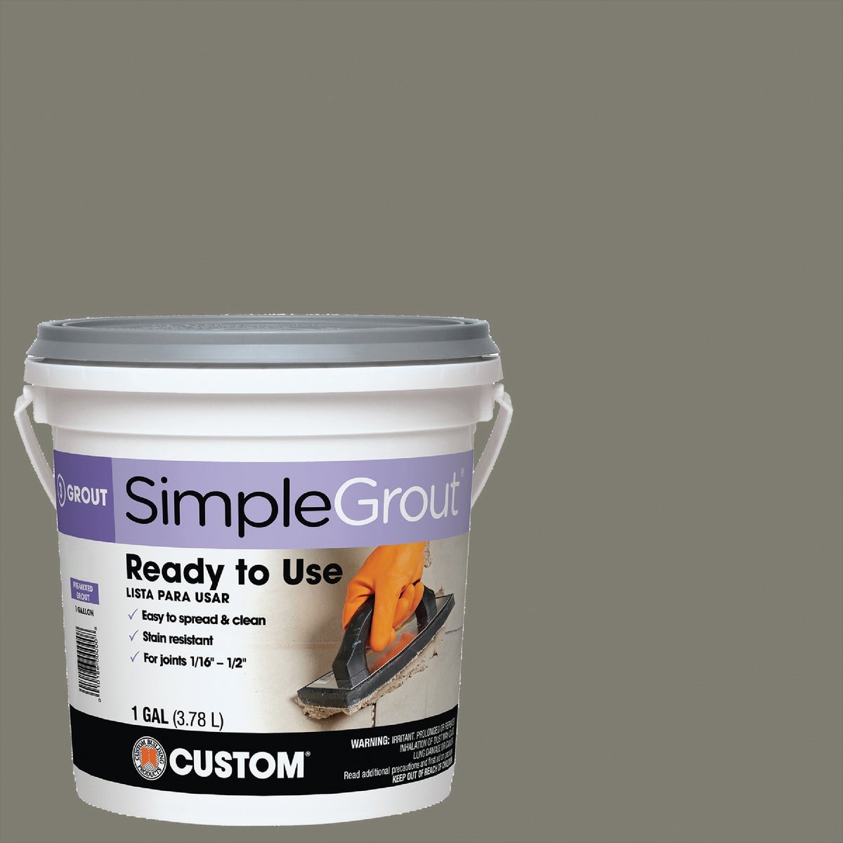 Custom Building Products Simplegrout Gallon Natural Gray Pre-Mixed Sanded Tile gallery