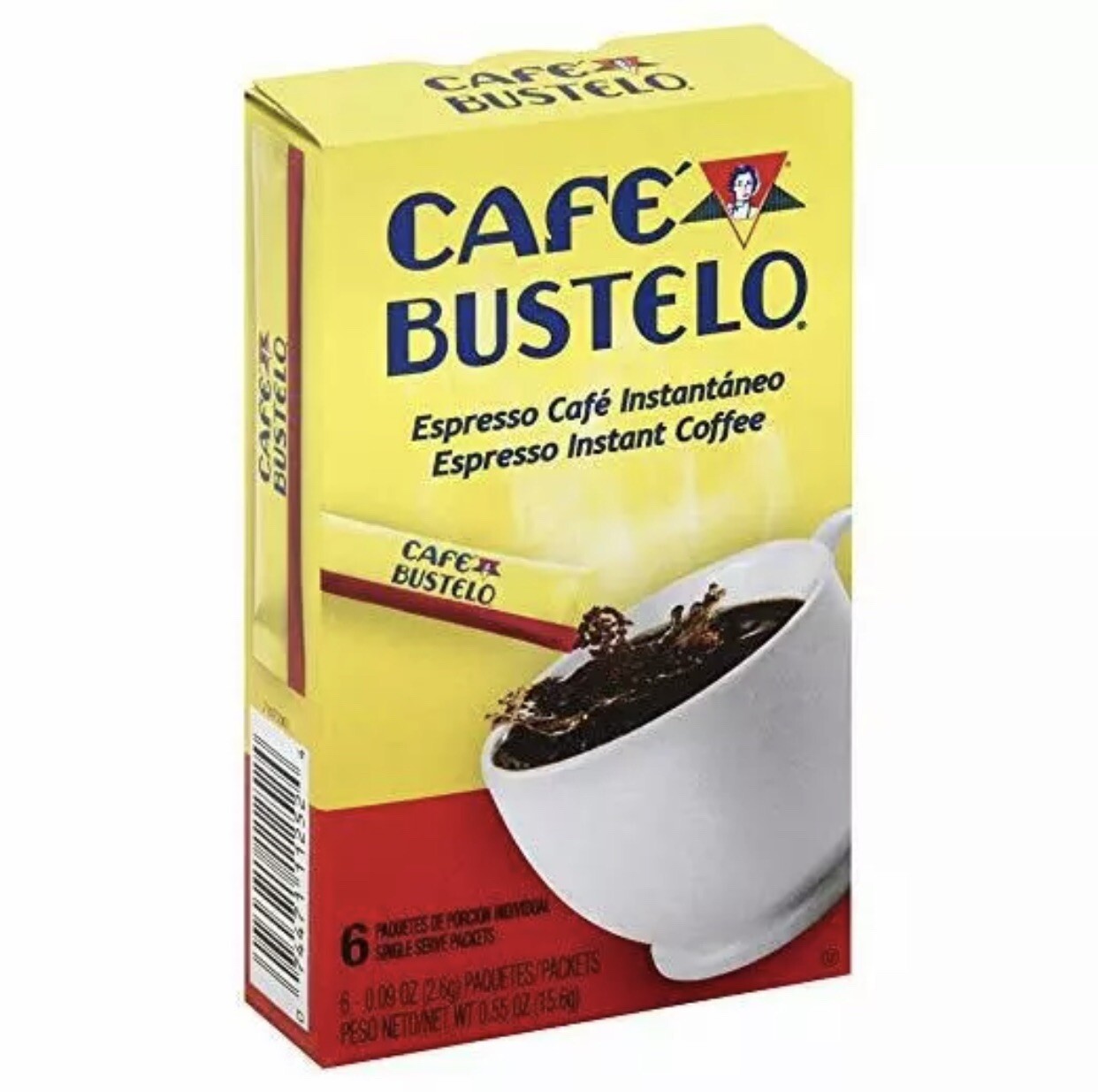 ( 2 Pack) Cafe Bustelo Instant Coffee Single Serve Packets, 6 Count gallery